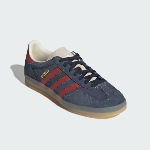 Adidas Gazelle Indoor (colors: Legend Ink / Preloved Ruby / Wonder White) - Picture 9 of 14